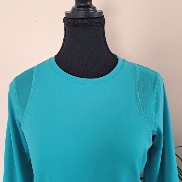 ❤️Sage Collective Active Top Teal Blue Women's Small Long Sleeve Tee Workout - Picture 8 of 13